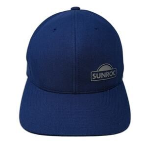 Yupoong Baseball Cap Blue One Size Sunroc Logo Flexfit 110 Adjustable hat